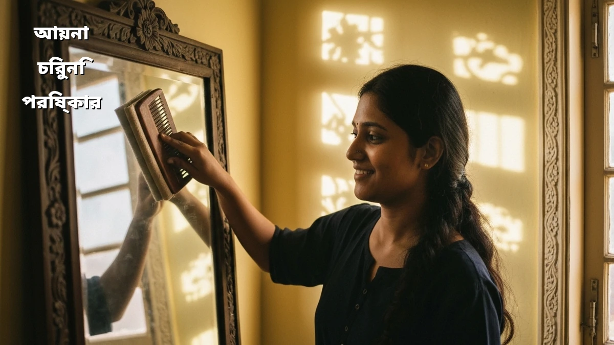 পুরোনো চিরুনি দিয়ে আয়না পরিষ্কারের সহজ উপায়