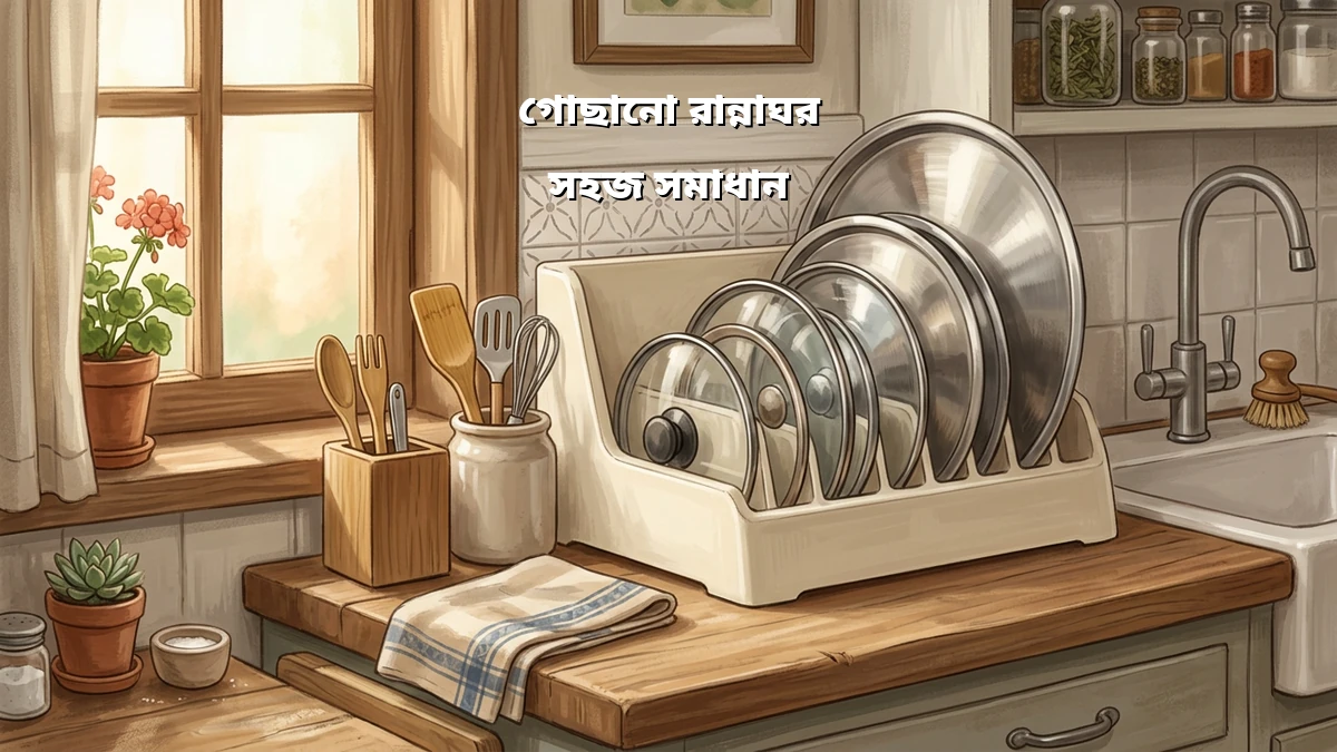 ব্যস্তদের কম খরচে পাতিলের ঢাকনা গুছিয়ে রাখার উপায়