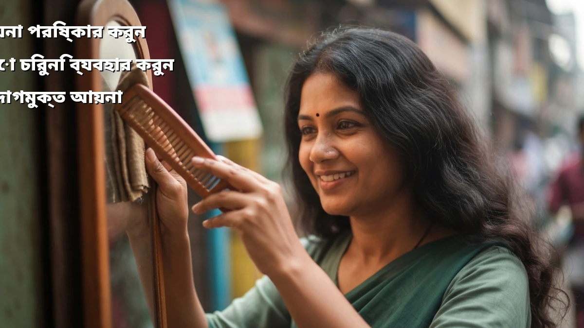 পুরোনো চিরুনি দিয়ে আয়না পরিষ্কার! দাগহীন রাখার সহজ উপায়