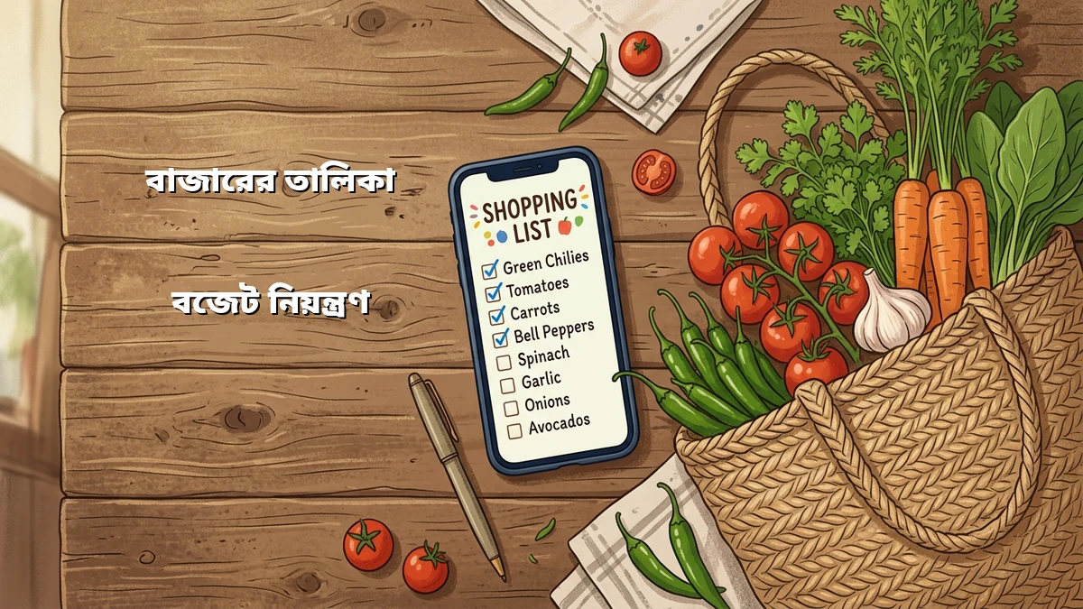 নোট অ্যাপে গৃহিণীদের বাজারের বাজেট ঠিক রাখার উপায়
