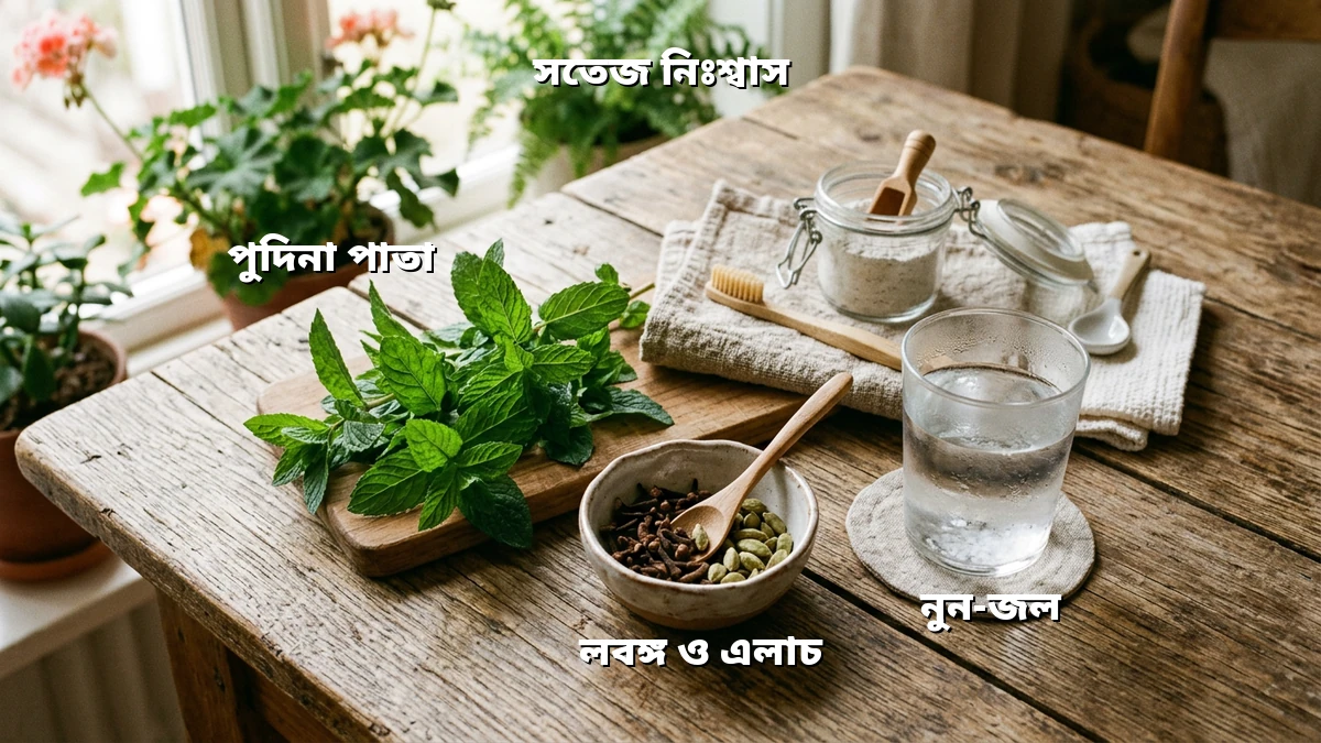 ব্যস্ত মানুষের জন্য কম খরচে মুখের দুর্গন্ধ দূর করার সহজ ঘরোয়া উপায়